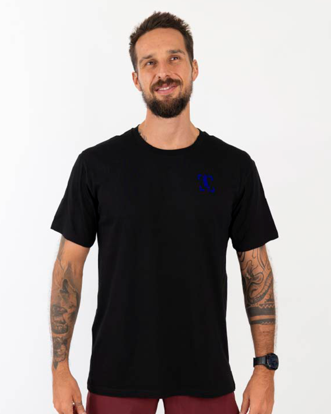 Bandera Curaçao - zwarte unisex T- shirt