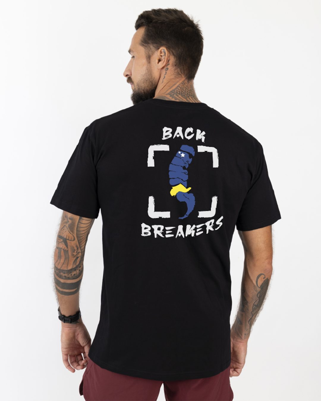 Bandera Curaçao - zwarte unisex T- shirt t shirt voor unisex - CrossFit en workout kleding