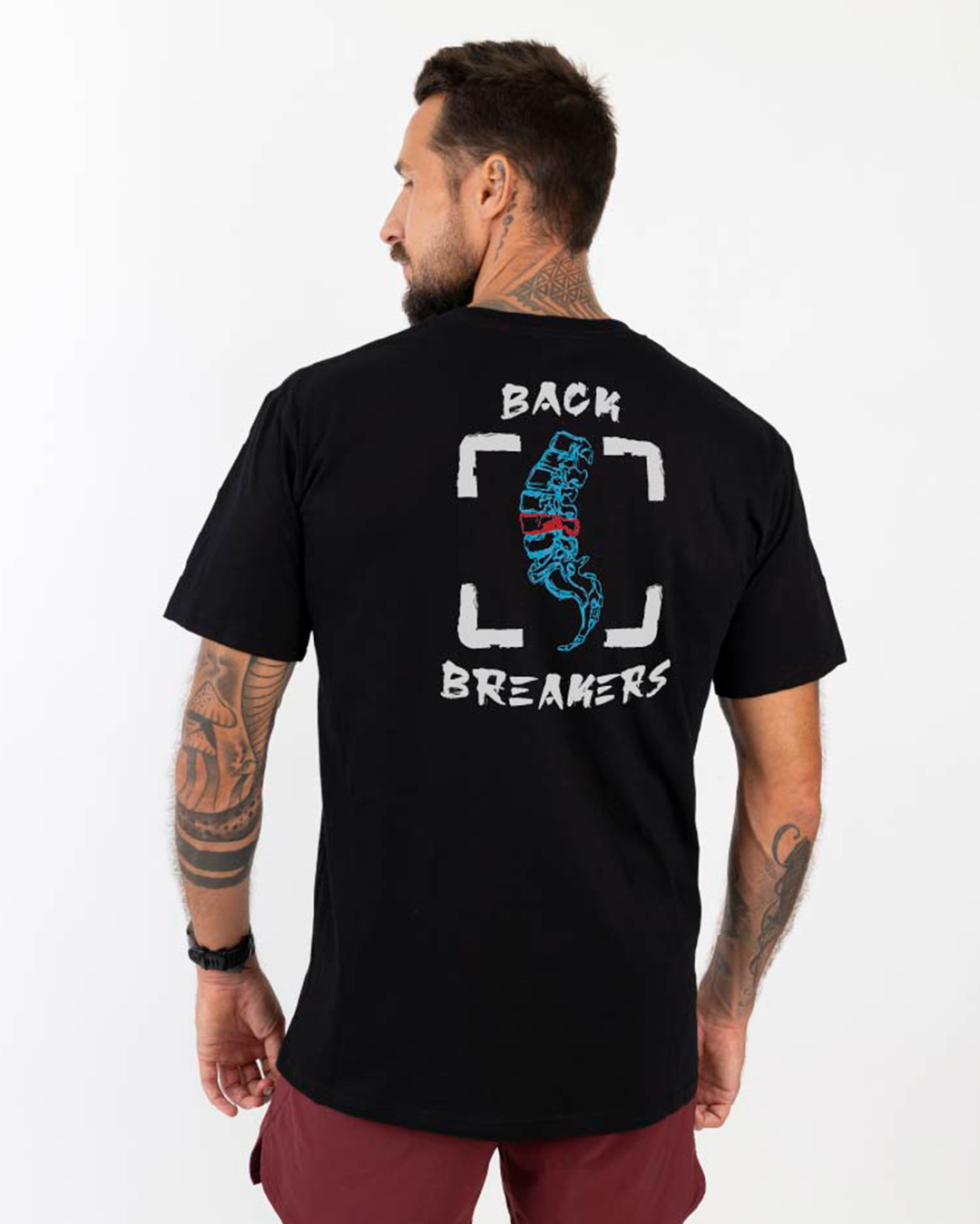 Back Breakers Logo - Zwart t shirt voor unisex - CrossFit en workout kleding